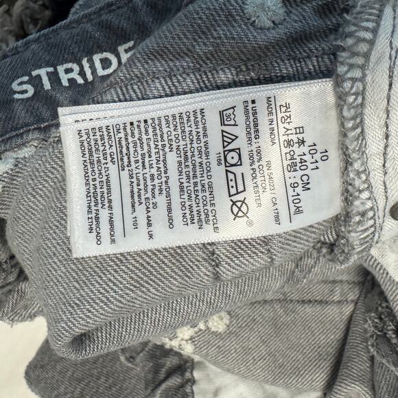 Gap Kids Lot of 2 Girl 10 Low Stride Jeans Embroidered Distressed School Casual - Picture 9 of 16